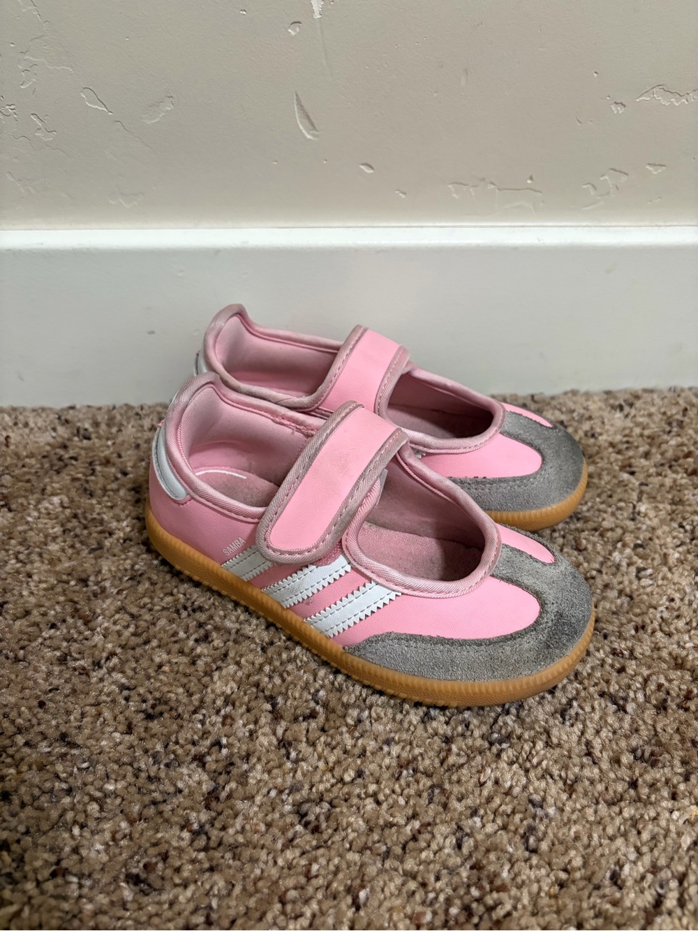 Adidas Samba Jane Shoes Pink Size 9 Girl Toddler Kids